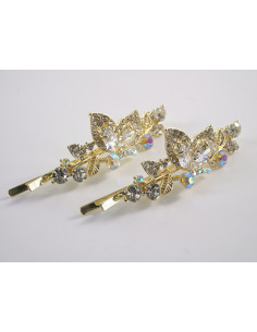 Wsuwka do włosów MOTYLE z kryształkami 2 szt. Lolita... 2