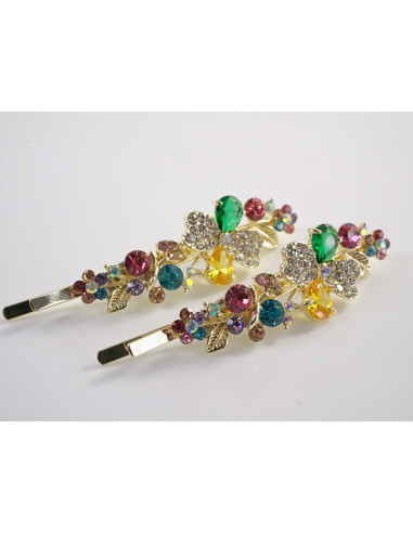 Wsuwka do włosów KONICZYNKA z kryształkami 2...