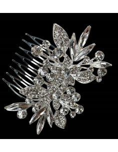 Grzebień wsuwany do włosów ozdobny kamienie Lolita...