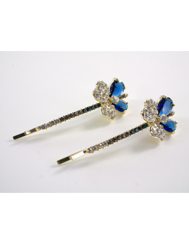 Wsuwka do włosów KONICZYNKA z kryształkami 2...