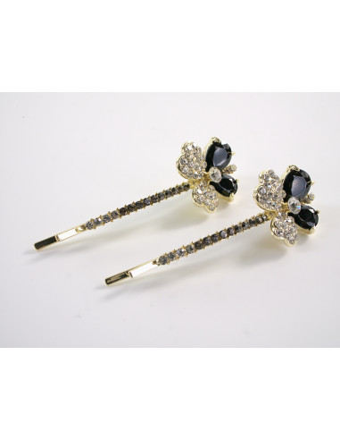 Wsuwka do włosów KONICZYNKA z kryształkami 2...