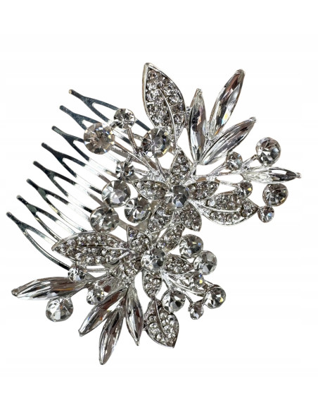 Grzebień wsuwany do włosów ozdobny kamienie Lolita Accessories