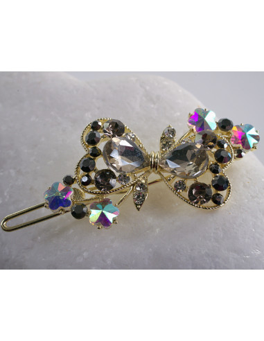 SPINKA  do włosów KOKARDKI Z KRYSZTAŁKAMI...