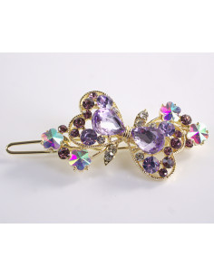 SPINKA  do włosów KOKARDKI Z KRYSZTAŁKAMI  Lolita...