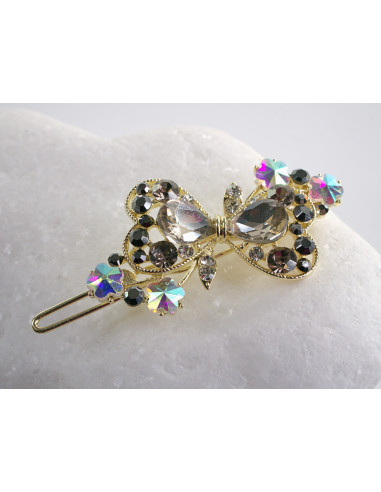 SPINKA  do włosów KOKARDKI Z KRYSZTAŁKAMI...