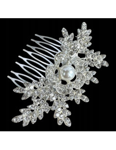 Grzebień wsuwany do włosów ozdobny kamienie Lolita...