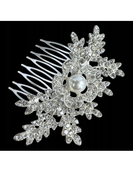 Grzebień wsuwany do włosów ozdobny kamienie Lolita Accessories