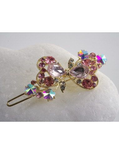 SPINKA  do włosów KOKARDKI Z KRYSZTAŁKAMI...