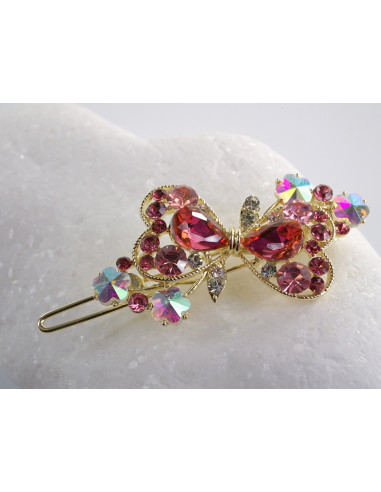 SPINKA  do włosów KOKARDKI Z KRYSZTAŁKAMI...