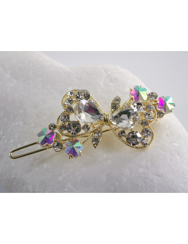 SPINKA  do włosów KOKARDKI Z KRYSZTAŁKAMI...