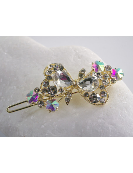 SPINKA  do włosów KOKARDKI Z KRYSZTAŁKAMI  Lolita Akcesoria CRYSTAL AB