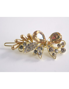 SPINKA  do włosów KOKARDKI Z KRYSZTAŁKAMI  Lolita...