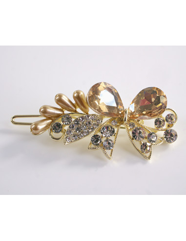 SPINKA  do włosów KOKARDKI Z KRYSZTAŁKAMI...