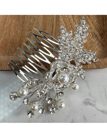 Grzebień wsuwany do włosów ozdobny kamienie Lolita Accessories