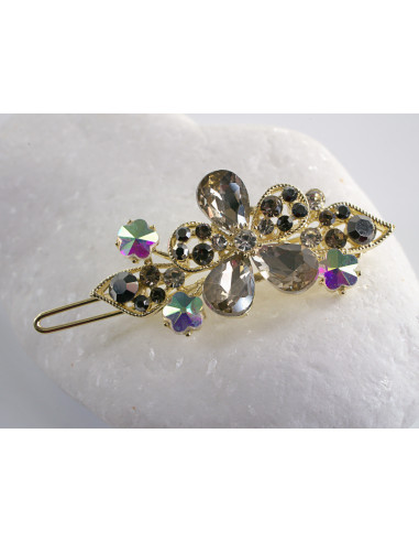 SPINKA  do włosów KWIATUSZKI Z KRYSZTAŁKAMI...