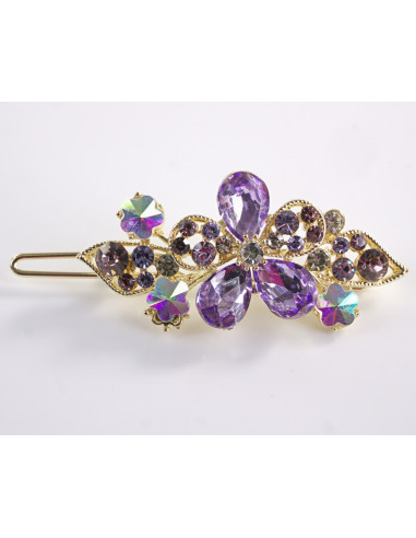 SPINKA  do włosów KWIATUSZKI Z KRYSZTAŁKAMI...