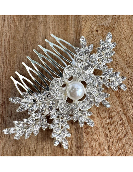 Grzebień wsuwany do włosów ozdobny kamienie Lolita Accessories