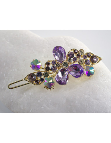 SPINKA  do włosów KWIATUSZKI Z KRYSZTAŁKAMI...