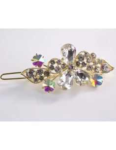 SPINKA  do włosów KWIATUSZKI Z KRYSZTAŁKAMI  Lolita...