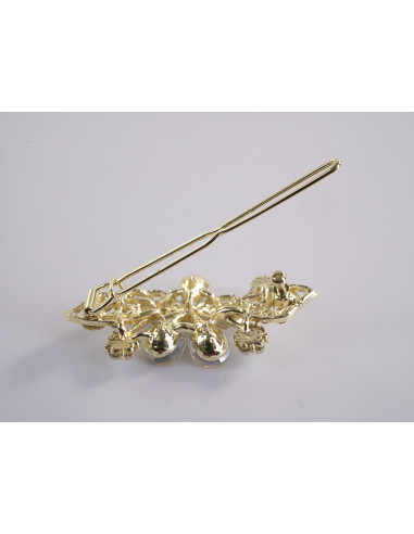 SPINKA  do włosów KWIATUSZKI Z KRYSZTAŁKAMI...