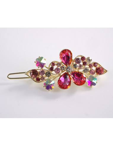 SPINKA  do włosów KWIATKI Z KRYSZTAŁKAMI...