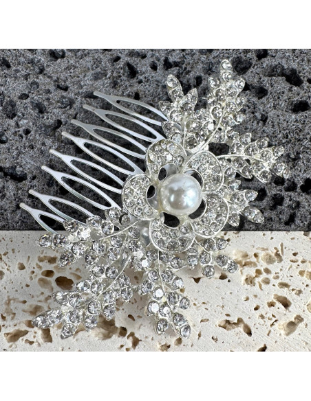 Grzebień wsuwany do włosów ozdobny kamienie Lolita Accessories