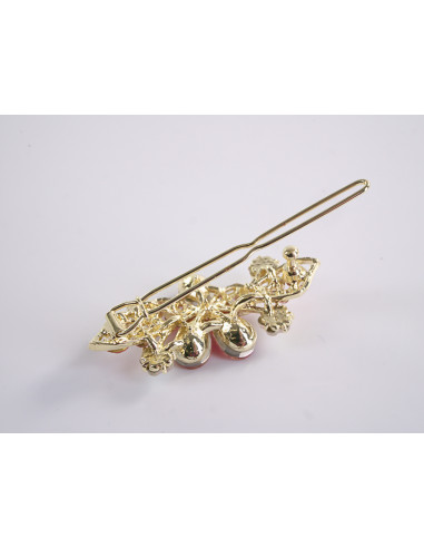 SPINKA  do włosów KWIATKI Z KRYSZTAŁKAMI...