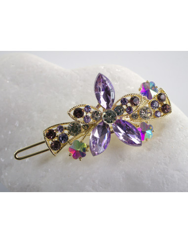 SPINKA  do włosów KWIATUSZKI Z KRYSZTAŁKAMI...