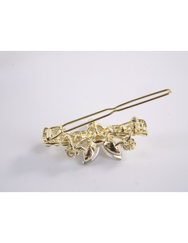 SPINKA  do włosów KWIATUSZKI Z KRYSZTAŁKAMI...