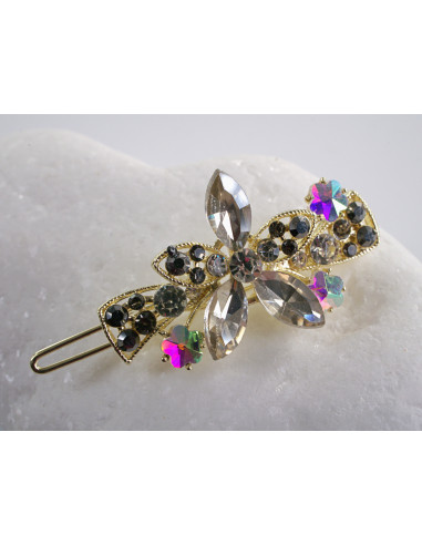 SPINKA  do włosów KWIATUSZKI Z KRYSZTAŁKAMI...