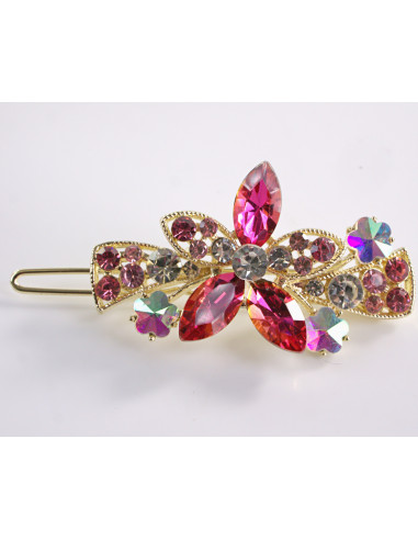 SPINKA  do włosów KWIATKI Z KRYSZTAŁKAMI...