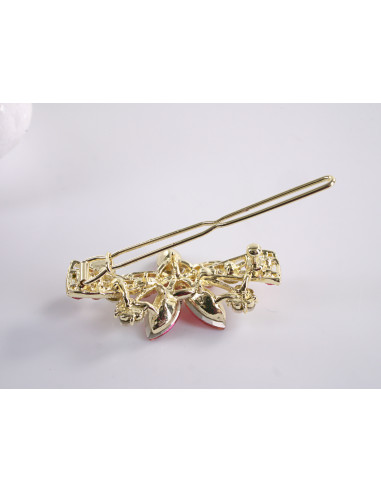 SPINKA  do włosów KWIATKI Z KRYSZTAŁKAMI...