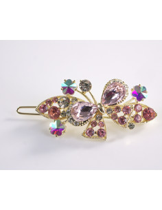 SPINKA  do włosów KOKARDKI Z KRYSZTAŁKAMI  Lolita...