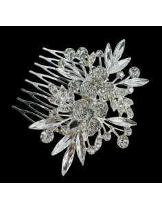 Grzebień wsuwany do włosów ozdobny kamienie Lolita...