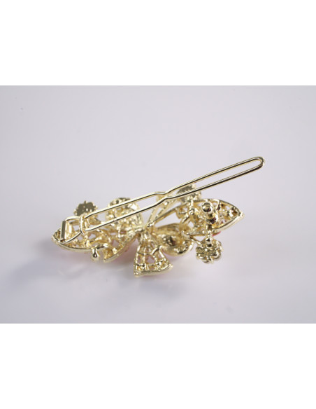 SPINKA  do włosów KOKARDKI Z KRYSZTAŁKAMI  Lolita Akcesoria RÓŻOWY