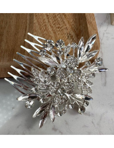 Grzebień wsuwany do włosów ozdobny kamienie Lolita... 2