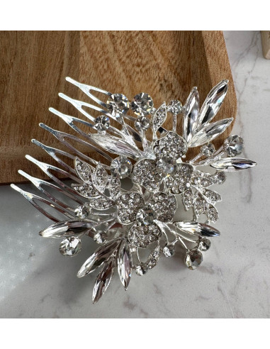 Grzebień wsuwany do włosów ozdobny kamienie...