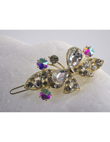 SPINKA  do włosów KOKARDKI Z KRYSZTAŁKAMI...