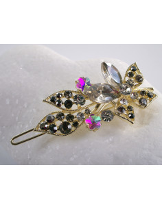 SPINKA  do włosów KWIATUSZKI Z KRYSZTAŁKAMI  Lolita...