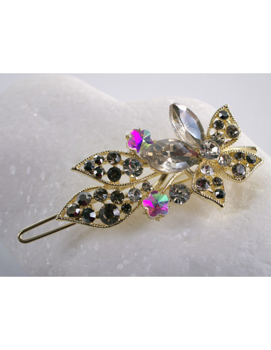 SPINKA  do włosów KWIATUSZKI Z KRYSZTAŁKAMI...