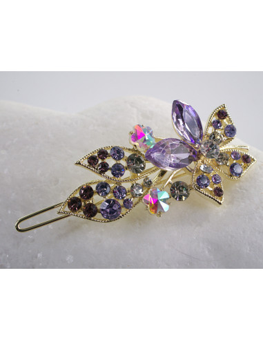 SPINKA  do włosów KWIATUSZKI Z KRYSZTAŁKAMI...