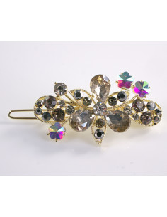 SPINKA  do włosów KWIATUSZKI Z KRYSZTAŁKAMI  Lolita...