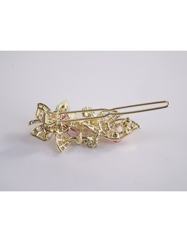 SPINKA  do włosów KWIATKI Z KRYSZTAŁKAMI...