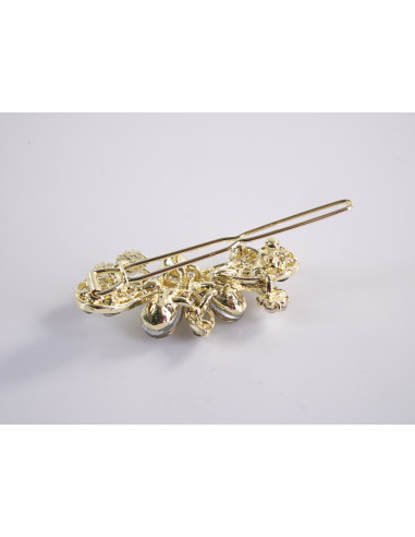 SPINKA  do włosów KWIATUSZKI Z KRYSZTAŁKAMI...