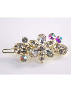 SPINKA  do włosów KWIATUSZKI Z KRYSZTAŁKAMI  Lolita...