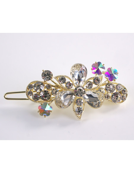 SPINKA  do włosów KWIATUSZKI Z KRYSZTAŁKAMI  Lolita Akcesoria CRYSTAL AB