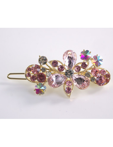 SPINKA  do włosów KWIATUSZKI Z KRYSZTAŁKAMI...