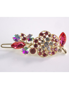 SPINKA  do włosów RÓŻYCZKA Z KRYSZTAŁKAMI  Lolita...