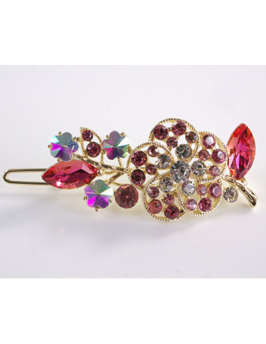 SPINKA  do włosów RÓŻYCZKA Z KRYSZTAŁKAMI...