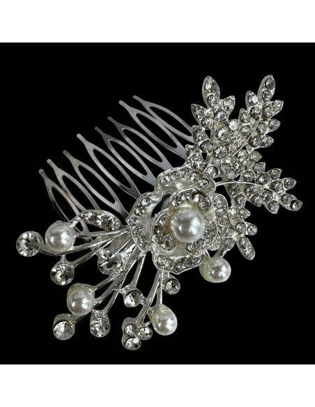 Grzebień wsuwany do włosów ozdobny kamienie Lolita Accessories